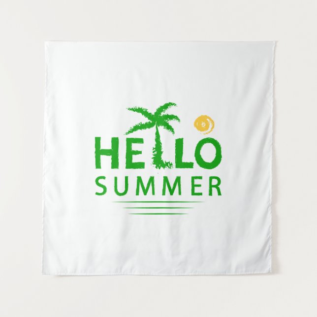 Hello Summer Tapestry (Front)