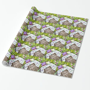 Hello Summer Tea and Plums in the Garden Wrapping Paper