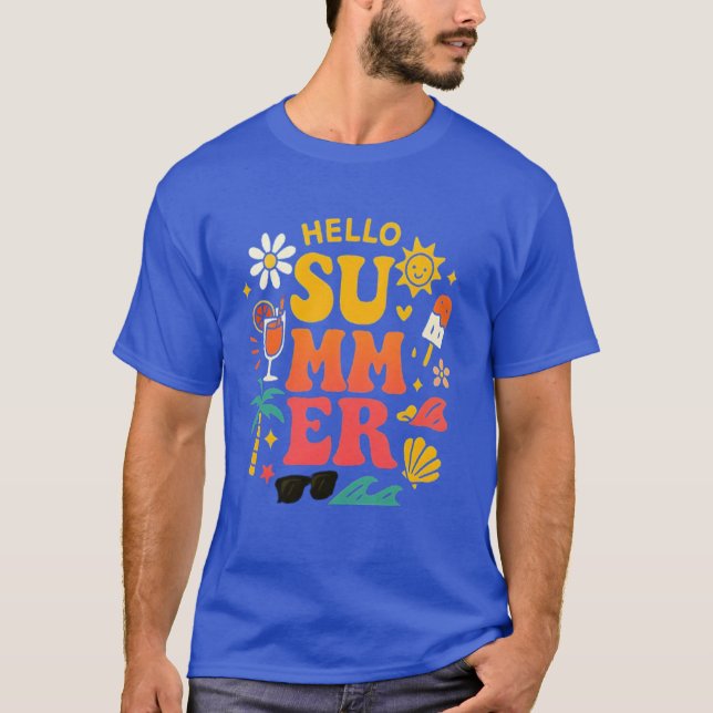 Hello Summer Tee – Sunshine, Smiles & Seasonal (Front)