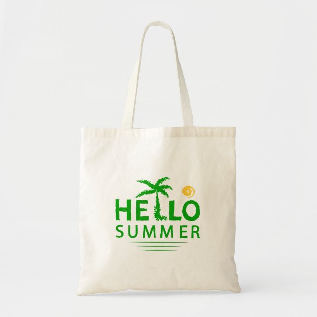 Hello Summer Tote Bag (Front)