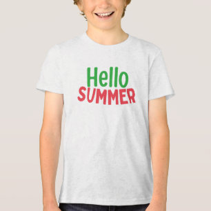 hello summer Tri-Blend shirt