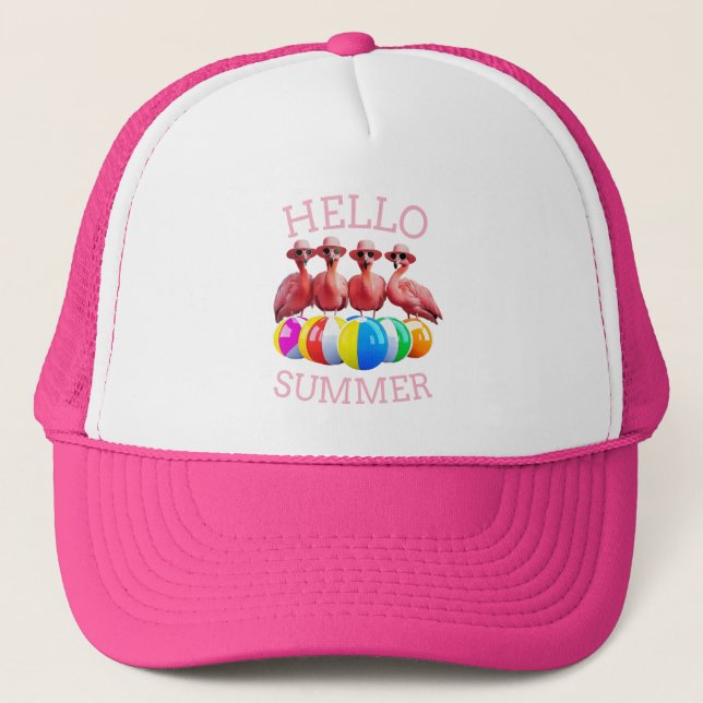 HeLLO SUMMER Trucker Hat (Front)