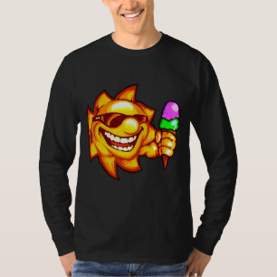 Hello Summer Vacation Ice Cream Popsicle Ice Lolly T-Shirt