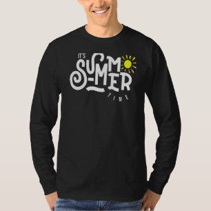Hello Summer Vacation Ice Cream Sun Beach Men Kids T-Shirt