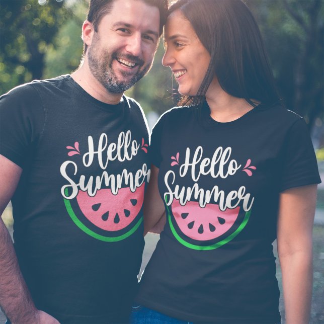 Hello Summer Watermelon Fruit Vacation Season T-Shirt (Creator Uploaded)