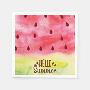 Hello Summer Watermelon Napkins