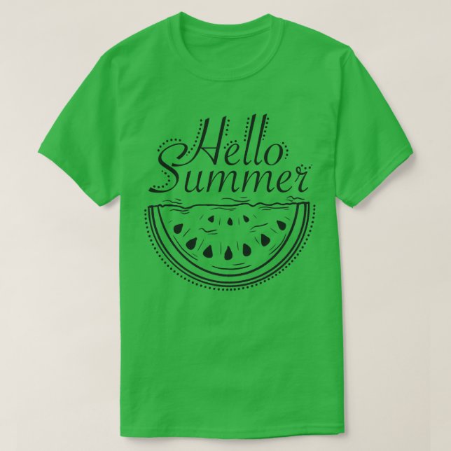 Hello summer watermelon T-Shirt (Design Front)