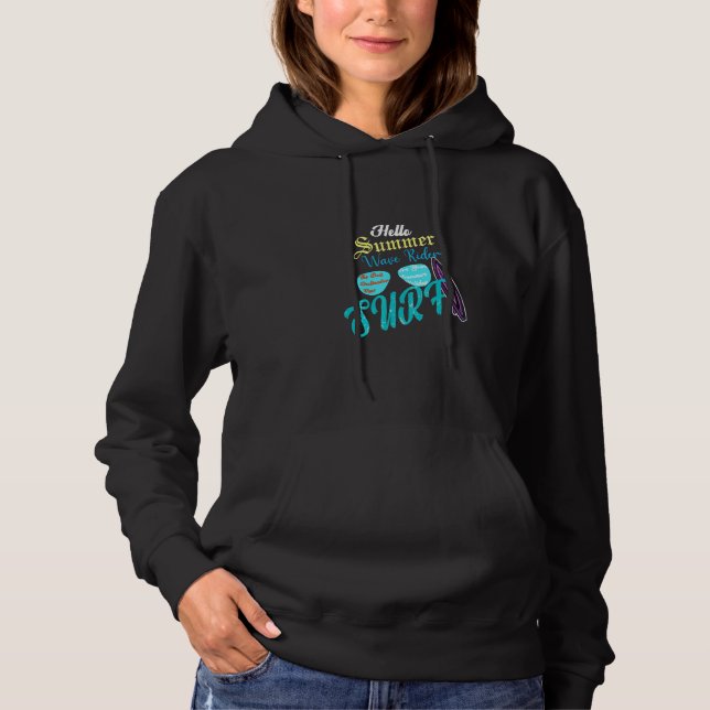 Hello Summer Wave Riders Surf Hoodie (Front)
