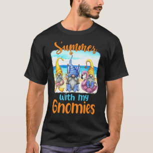 Hello Summer With My Gnomies Family Vacation Gnome T-Shirt