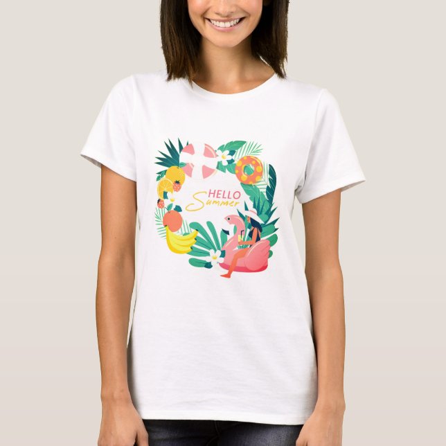 Hello Summer Women’s T-Shirt (Front)