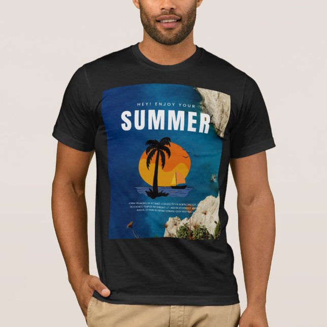 Hello sun, a wonderful summer design. T-Shirt (Front)