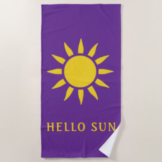 Hello Sun Beach Towel