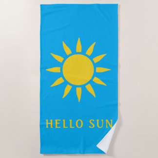 Hello Sun Beach Towel