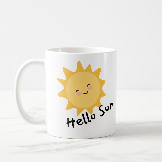 Hello sun coffee mug (Left)