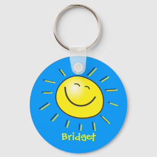 Hello sun key ring