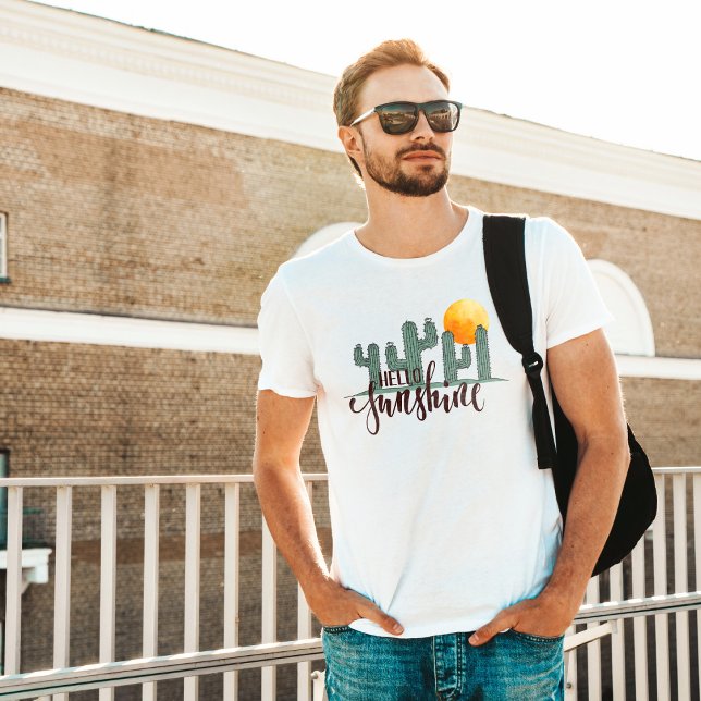 hello sun Text Design T-Shirt (Creator Uploaded)