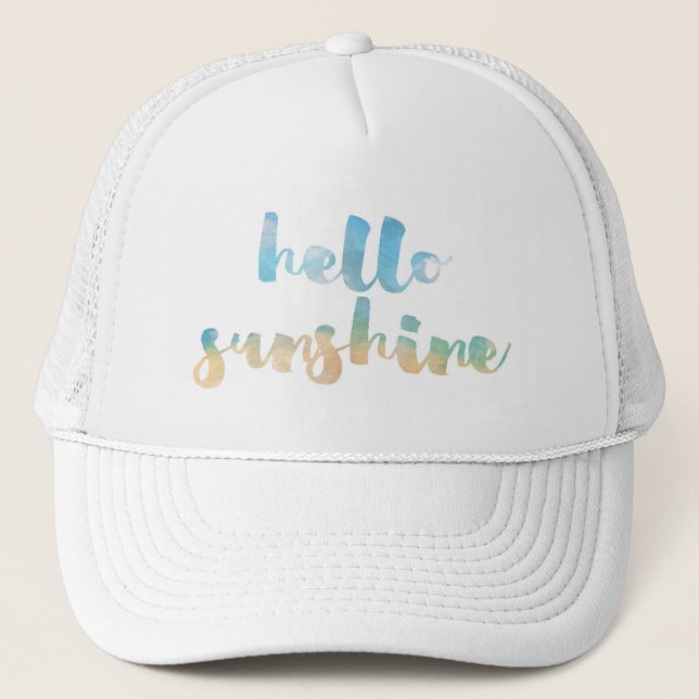 Hello Sunshine Apparel Trucker Hat (Front)