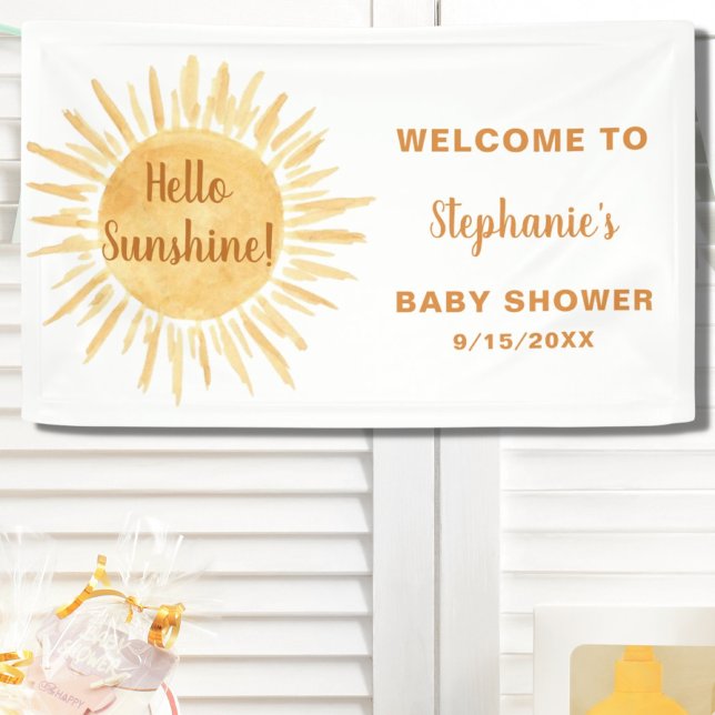 Hello Sunshine Baby Shower  Banner (Creator Uploaded)