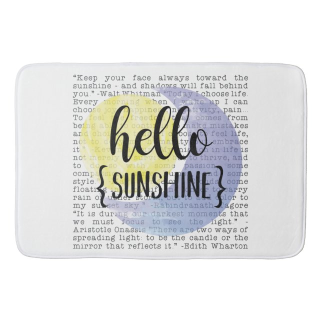 Hello Sunshine Bath Mat (Front)