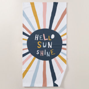Hello Sunshine Beach Towel