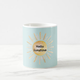 Hello Sunshine Blue Sky Coffee Mug