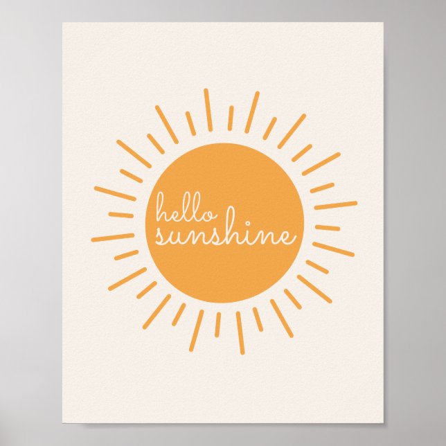  hello Sunshine boho nursery  Poster (Front)
