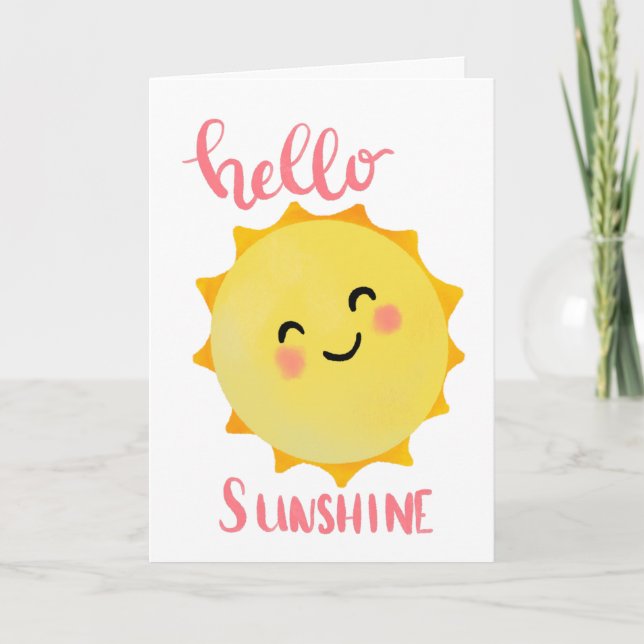 Hello sunshine card (Front)