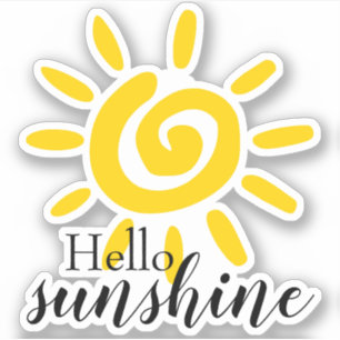 Hello Sunshine Custom Cut Vinyl
