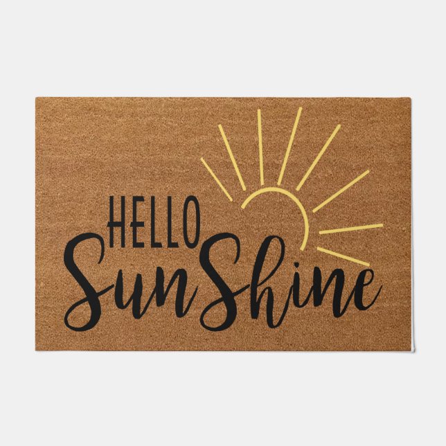Hello Sunshine doormat, Spring Doormat (Front)