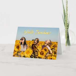 Hello Sunshine Foil Greeting Card
