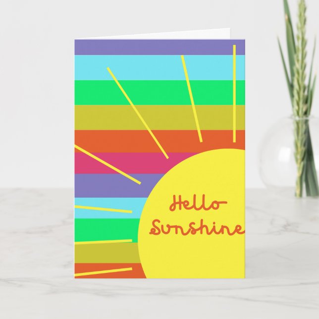 Hello sunshine greeting card  (Front)