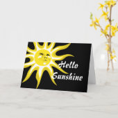 Hello Sunshine Greeting Card (Yellow Flower)