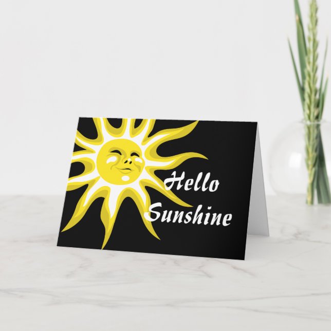 Hello Sunshine Greeting Card (Front)