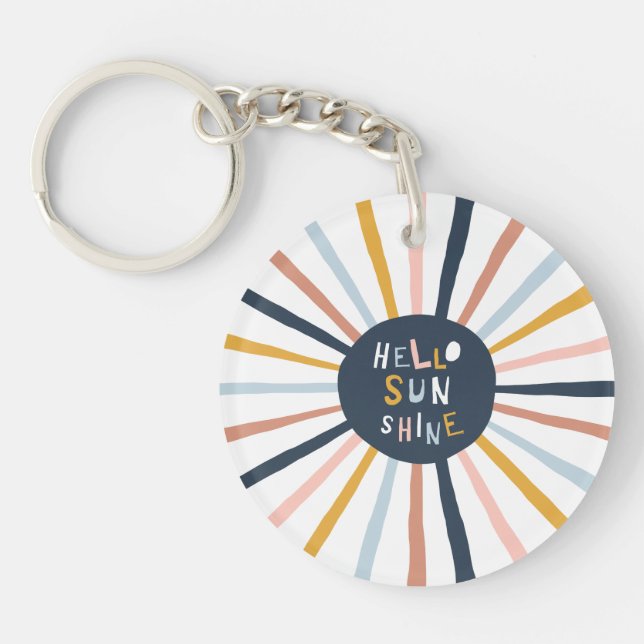 Hello Sunshine Key Ring (Front)
