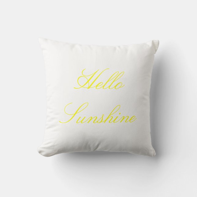 Hello Sunshine Pillow (Front)