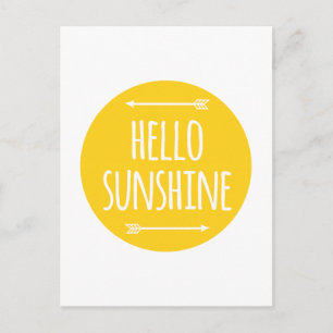 hello sunshine postcard