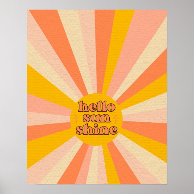 Hello Sunshine | Retro Poster (Front)