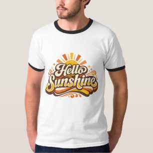Hello Sunshine Retro Summer Vibes T-Shirt