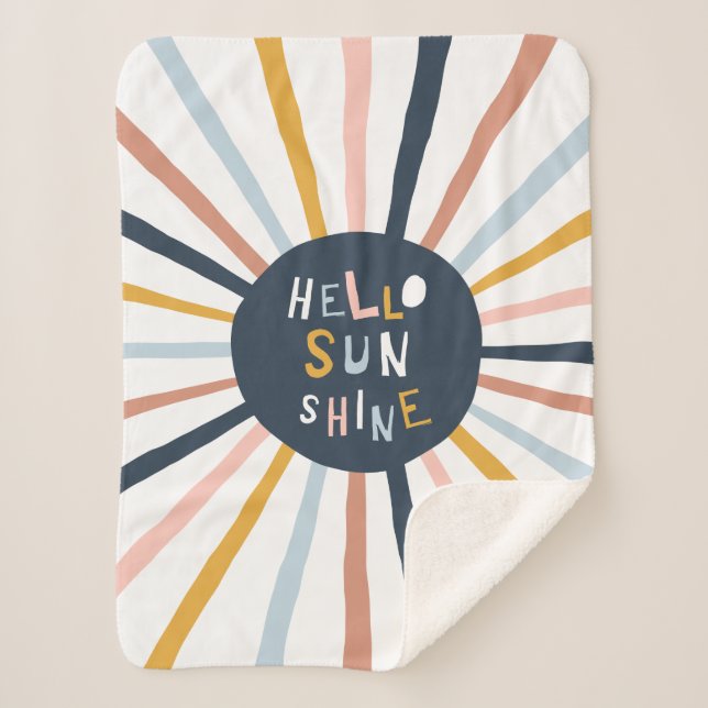 Hello Sunshine Sherpa Blanket (Front)