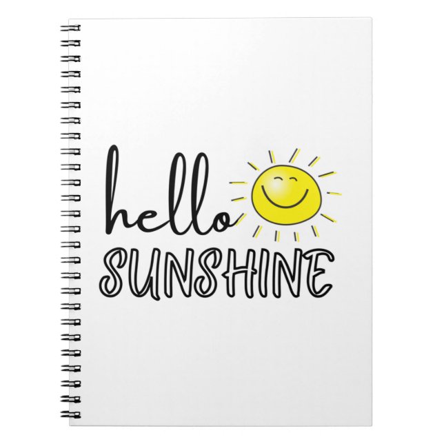 Hello Sunshine Spring Summer Notebook (Front)