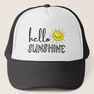 Hello Sunshine Spring Summer Trucker Hat