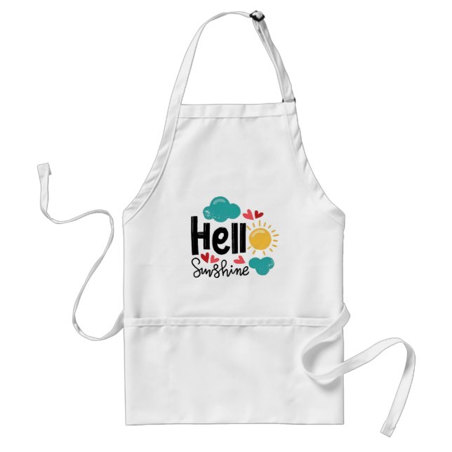 Hello sunshine  standard apron (Front)