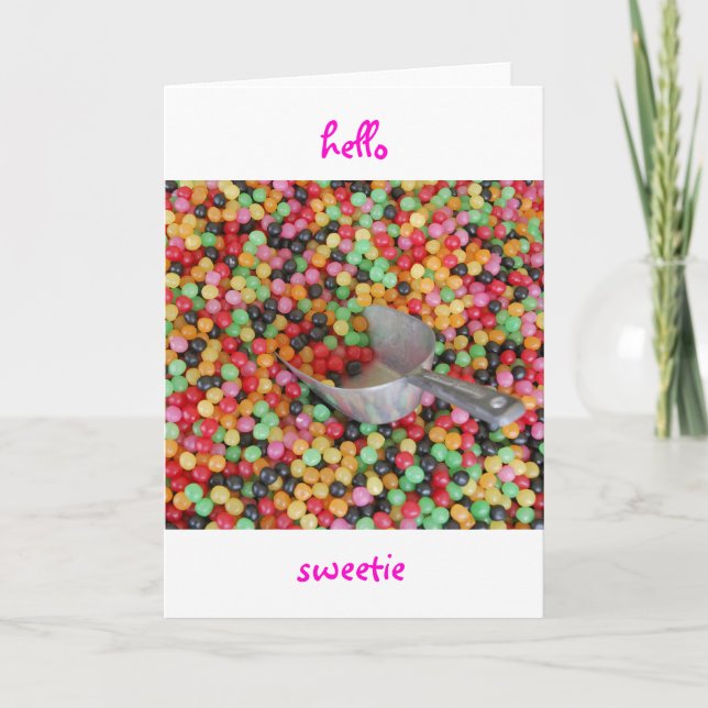 Hello Sweetie Greeting Card (Front)