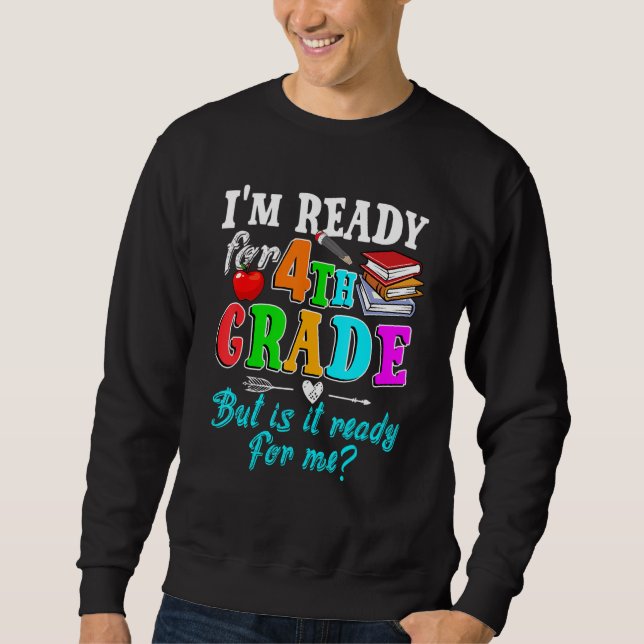 Hello Team 4th Grade Squad Teacher Student Back To Sweatshirt (Front)