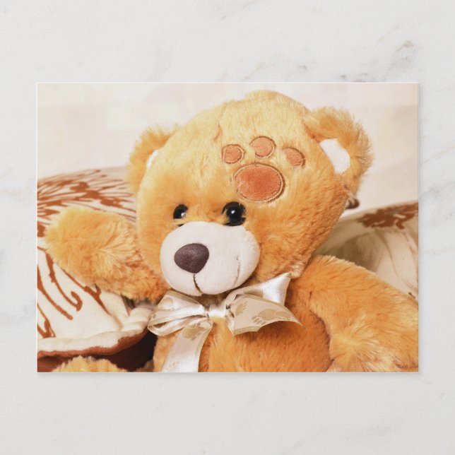 Hello teddy bear postcard (Front)