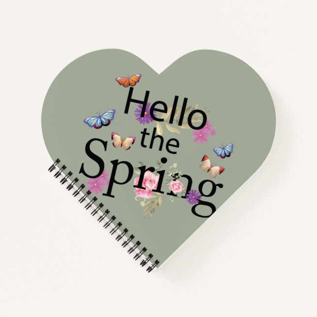 Hello The Spring Flower Notebook (Front)