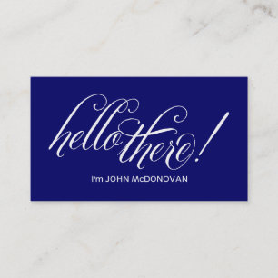 Hello there! Blue Business Card