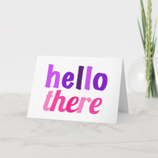 Hello There Greeting Carf Card
