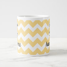 "Hello There Handsome" Chevron Jumbo Mug