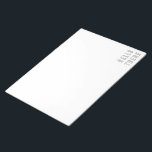 Hello There Minimalist Outline Lettering Notepad<br><div class="desc">A cool modern minimalist outline lettering typography design with the words "Hello There" in black and white.  Just click customise to choose a different background colour.</div>